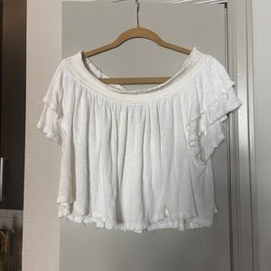 White off the shoulder top